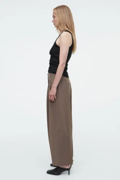 Damen COS Hosen*HOSE AUS WOLL-MIX MIT BARREL-BEIN UND FALTEN