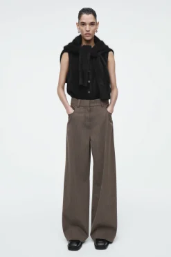 Damen COS Hosen*HOSE AUS WOLL-MIX MIT WEITEM BEIN
