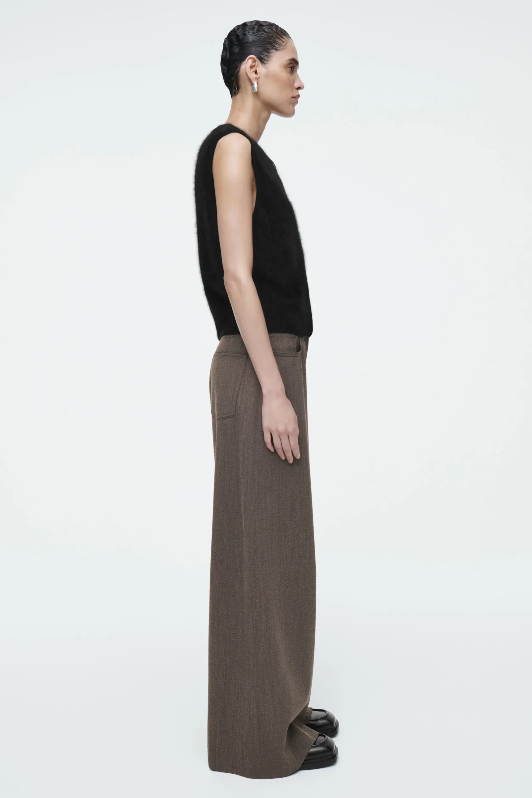 Damen COS Hosen*HOSE AUS WOLL-MIX MIT WEITEM BEIN