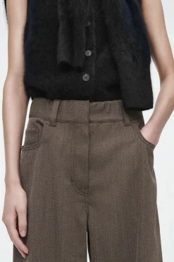 Damen COS Hosen*HOSE AUS WOLL-MIX MIT WEITEM BEIN