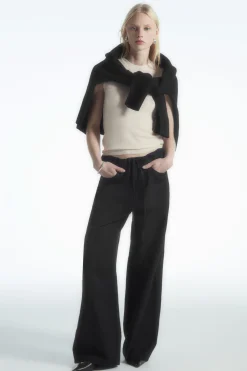 Damen COS Hosen*HOSE MIT WEITEM BEIN UND KORDELZUGBUND