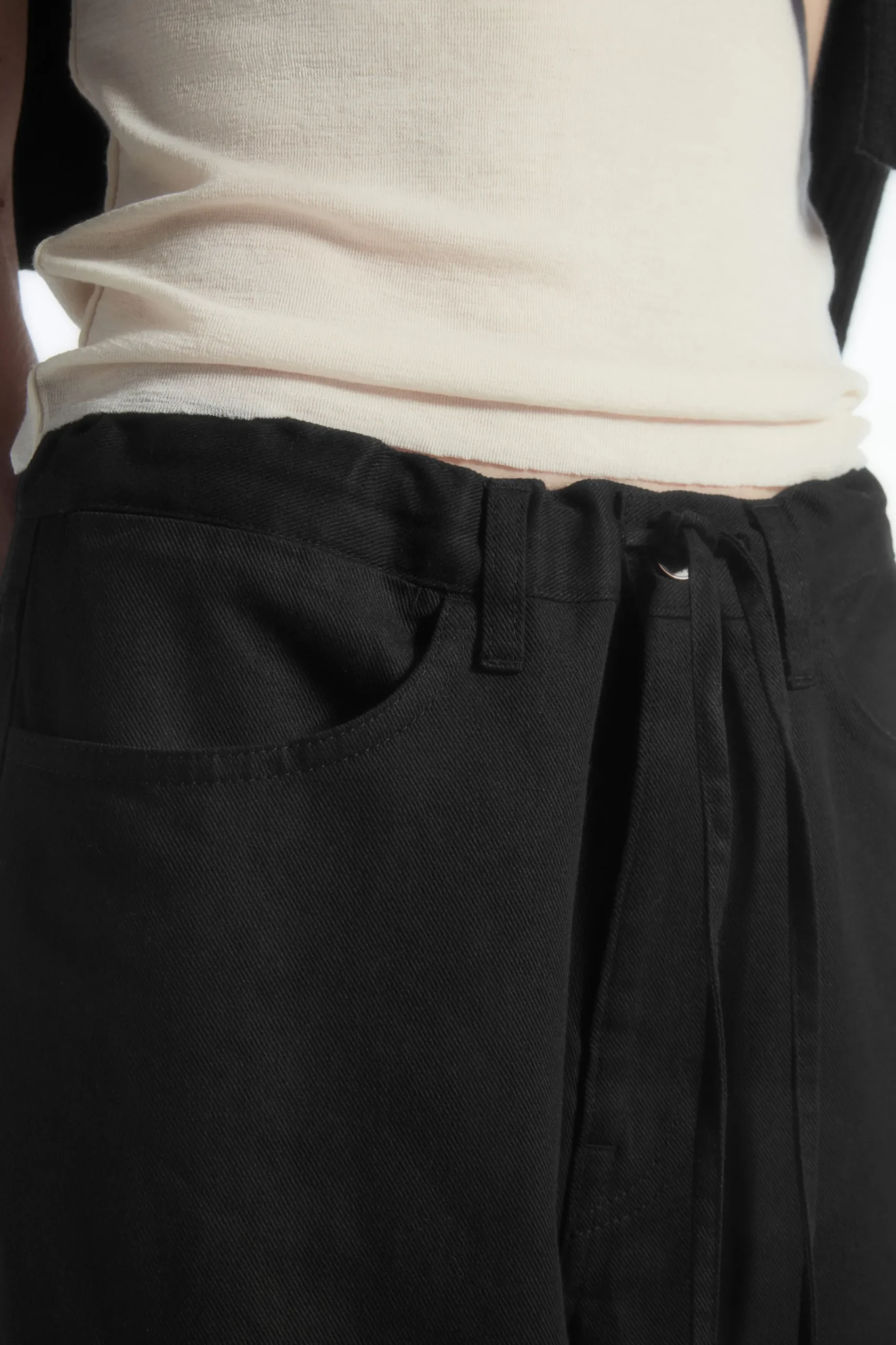 Damen COS Hosen*HOSE MIT WEITEM BEIN UND KORDELZUGBUND