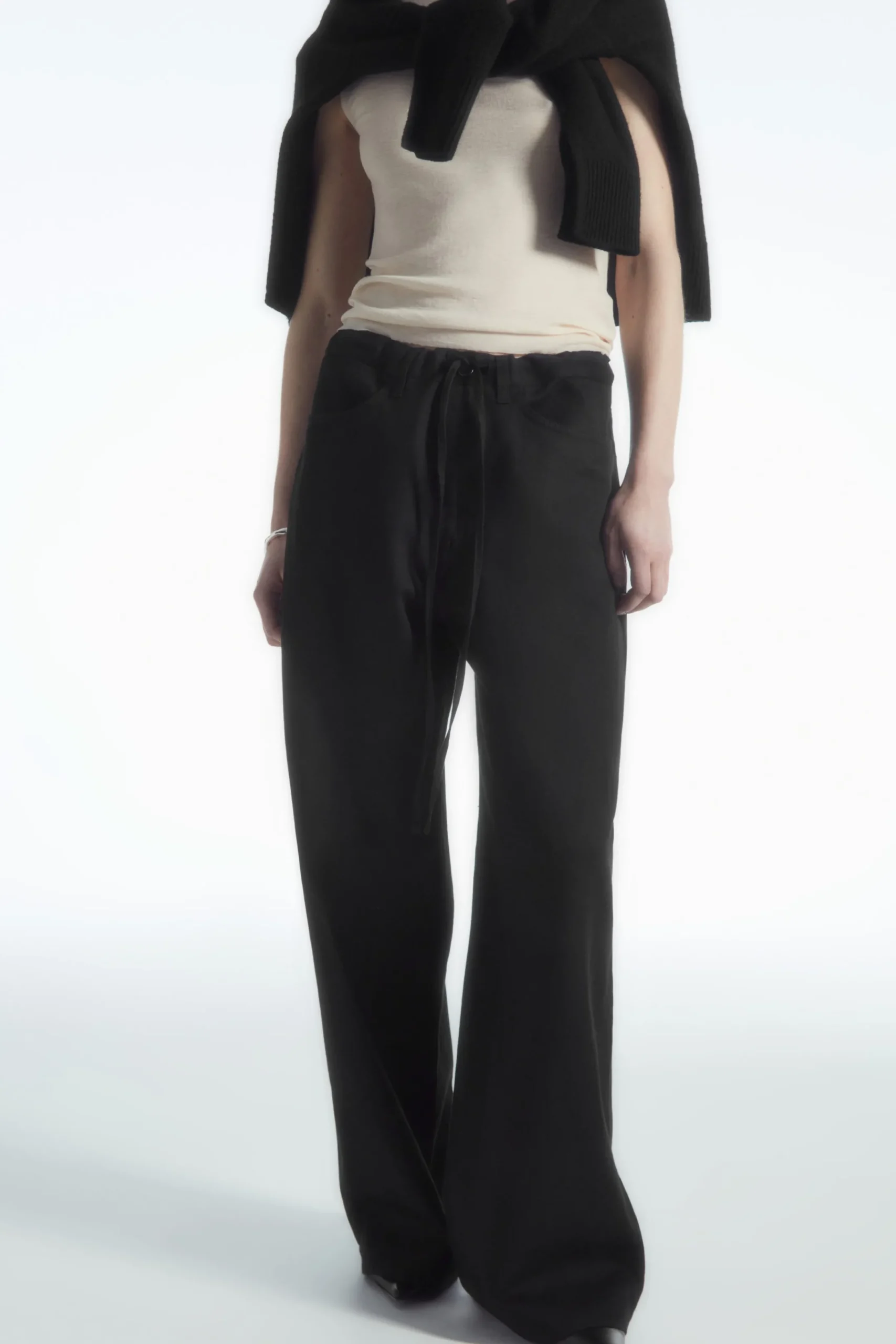 Damen COS Hosen*HOSE MIT WEITEM BEIN UND KORDELZUGBUND