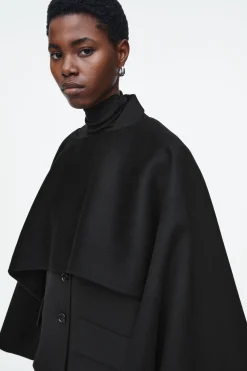 Damen COS Hybridmodelle | Mäntel & Jacken*HYBRIDES CAPE AUS DOUBLEFACE-WOLLE