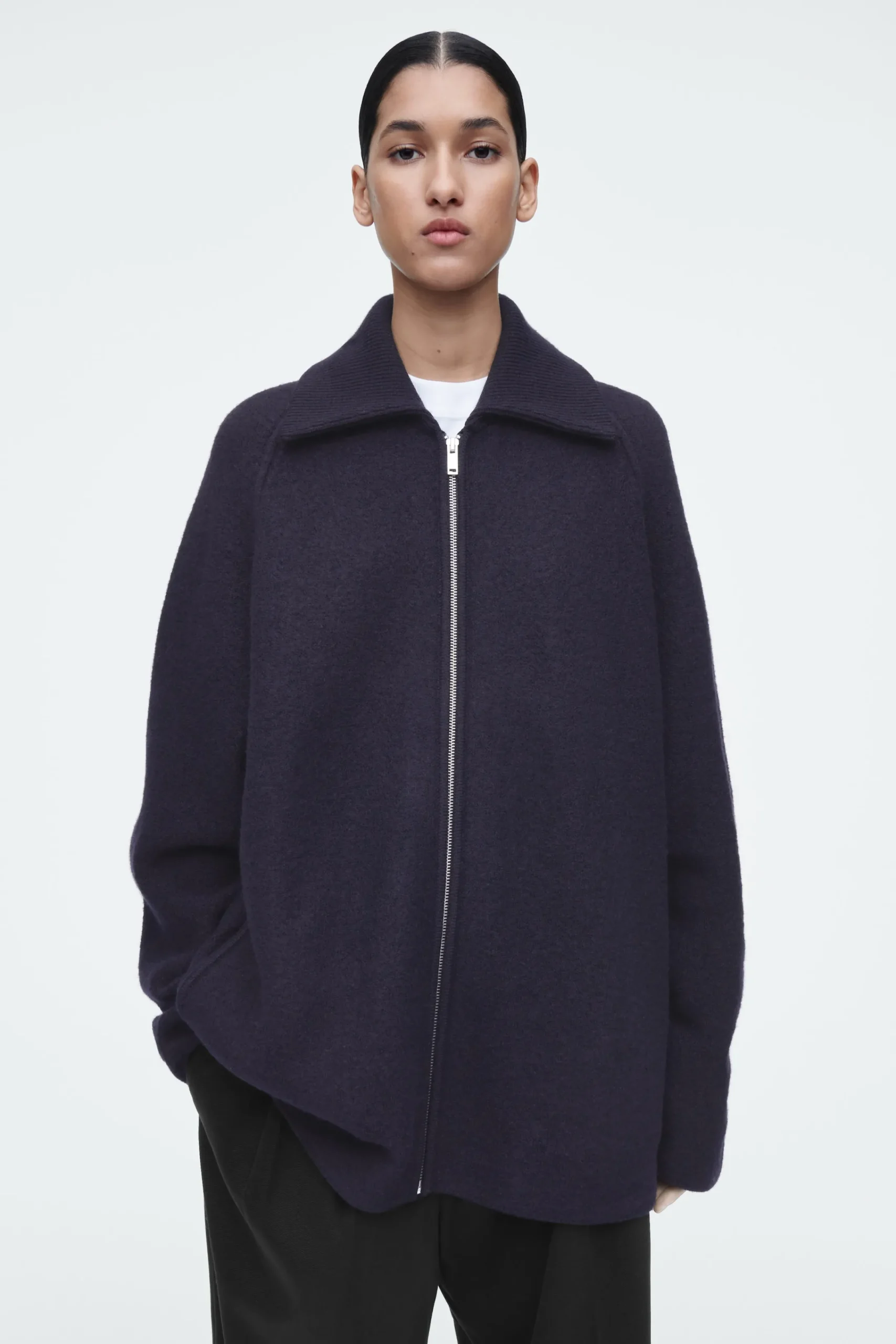 Damen COS Mäntel & Jacken*JACKE AUS GEKOCHTER WOLLE MIT REISSVERSCHLUSS