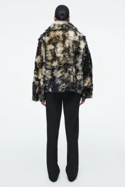Damen COS Mäntel & Jacken*JACKE AUS SHEARLING MIT LEOPARDENMUSTER