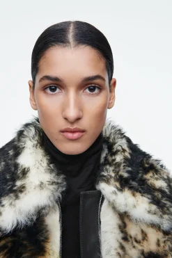 Damen COS Mäntel & Jacken*JACKE AUS SHEARLING MIT LEOPARDENMUSTER