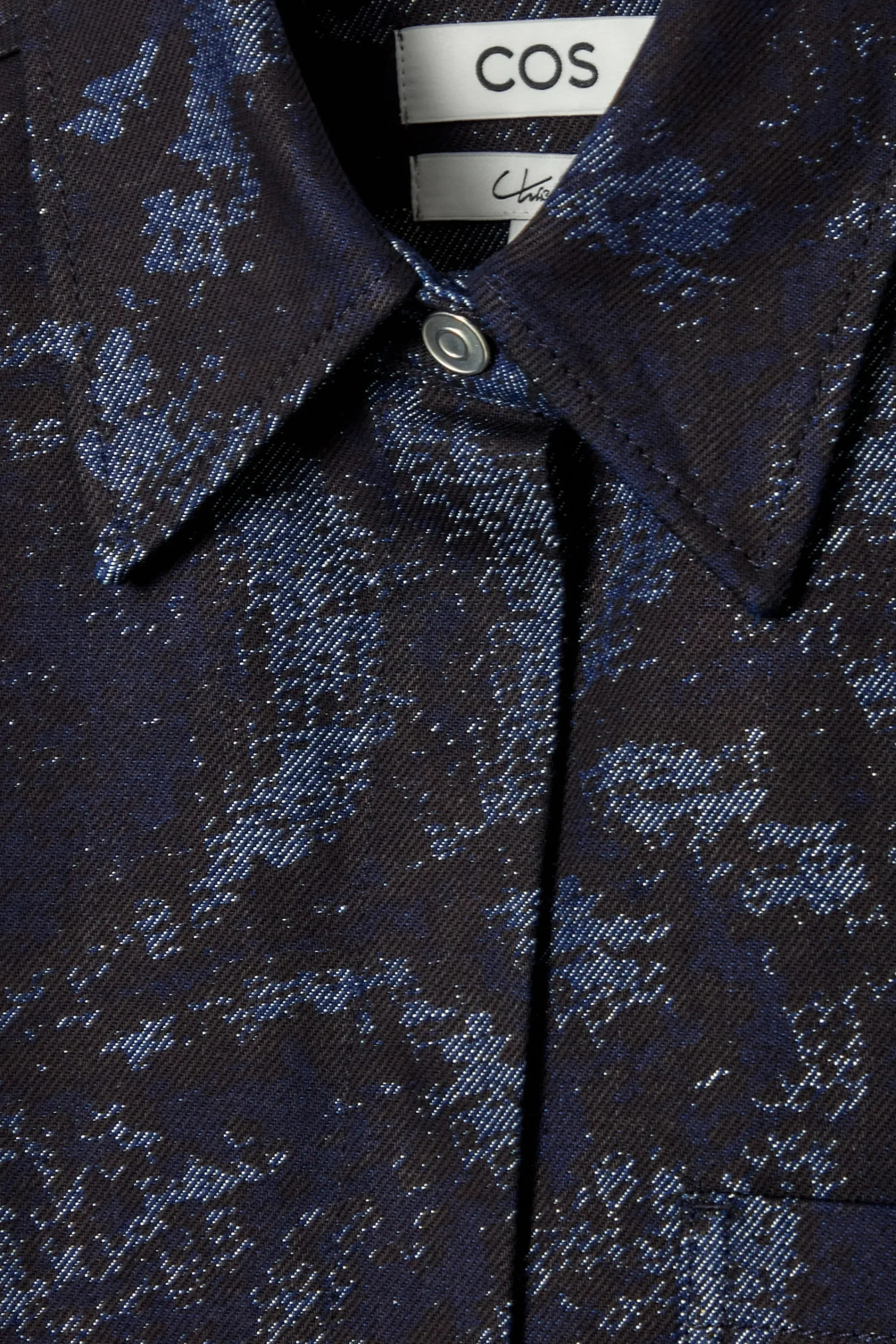 Damen COS Kleider*JACQUARD-HEMDKLEID AUS DENIM