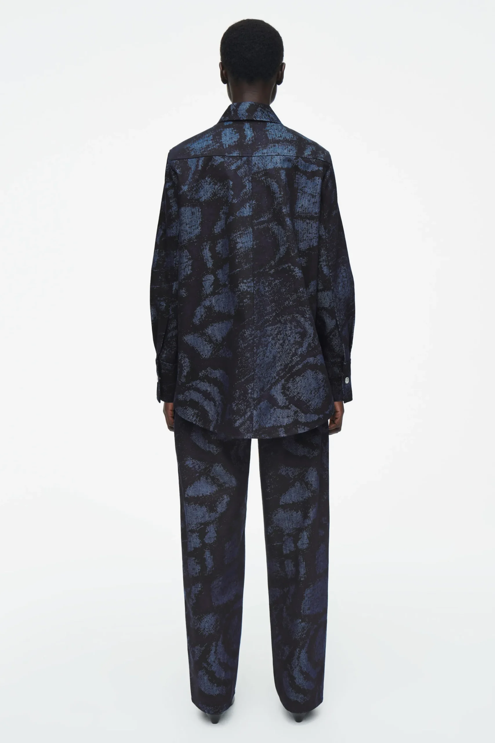 Damen COS Hemden & Blusen | Oberteile*JACQUARD-JEANSHEMD MIT NORMALER PASSFORM