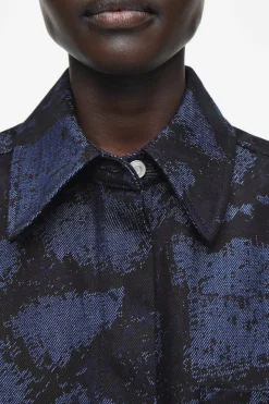 Damen COS Hemden & Blusen | Oberteile*JACQUARD-JEANSHEMD MIT NORMALER PASSFORM