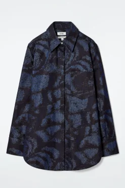 Damen COS Hemden & Blusen | Oberteile*JACQUARD-JEANSHEMD MIT NORMALER PASSFORM