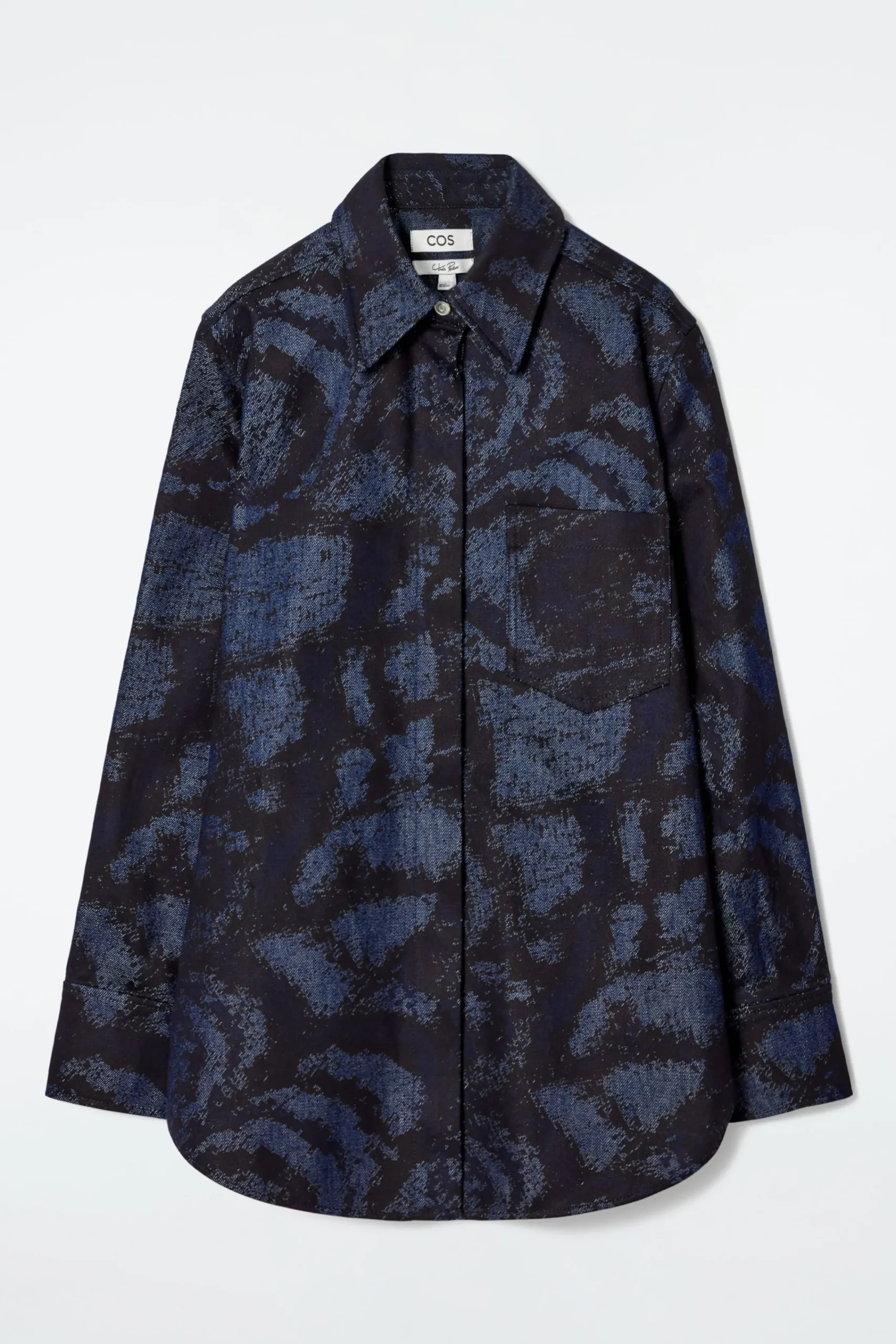 Damen COS Hemden & Blusen | Oberteile*JACQUARD-JEANSHEMD MIT NORMALER PASSFORM