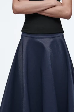 Damen COS Röcke*JEANSROCK IM WET-LOOK