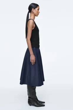 Damen COS Röcke*JEANSROCK IM WET-LOOK