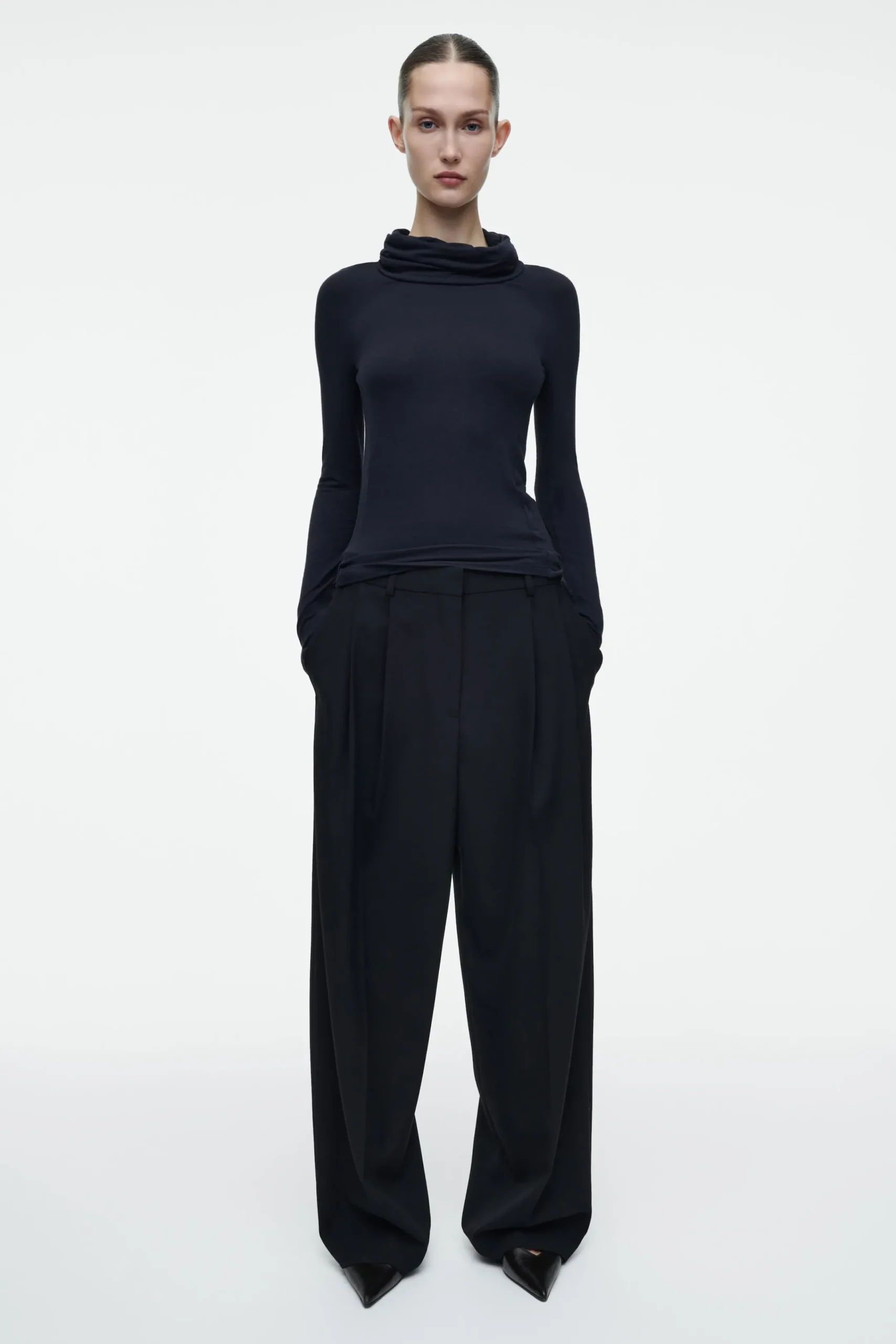 Damen COS Oberteile*JERSEY-OBERTEIL MIT STEHKRAGEN