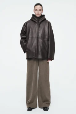 Damen COS Mäntel & Jacken*KAPUZENJACKE AUS NAPPALEDER MIT SHEARLING-FUTTER