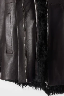 Damen COS Mäntel & Jacken*KAPUZENJACKE AUS NAPPALEDER MIT SHEARLING-FUTTER