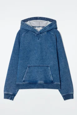 Damen COS Oberteile*KAPUZENPULLOVER AUS JERSEY IM DENIMLOOK