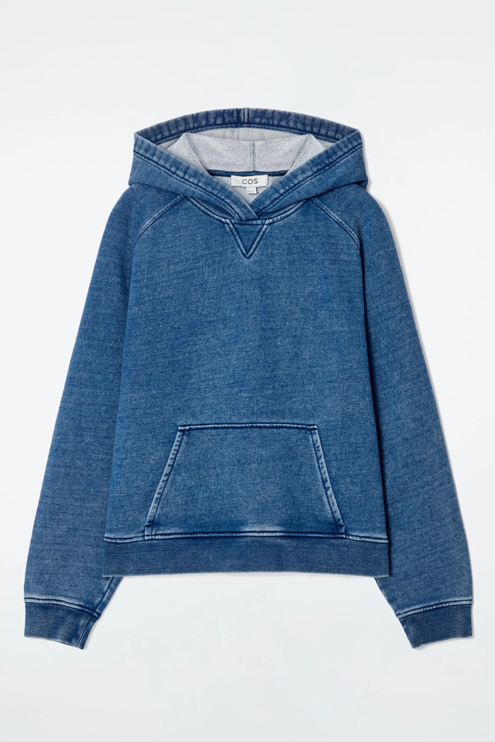 Damen COS Oberteile*KAPUZENPULLOVER AUS JERSEY IM DENIMLOOK