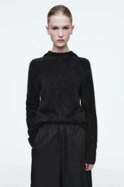 Damen COS Kaschmir | Strickmode*KAPUZENPULLOVER AUS REINEM GEBÜRSTETEM KASCHMIR