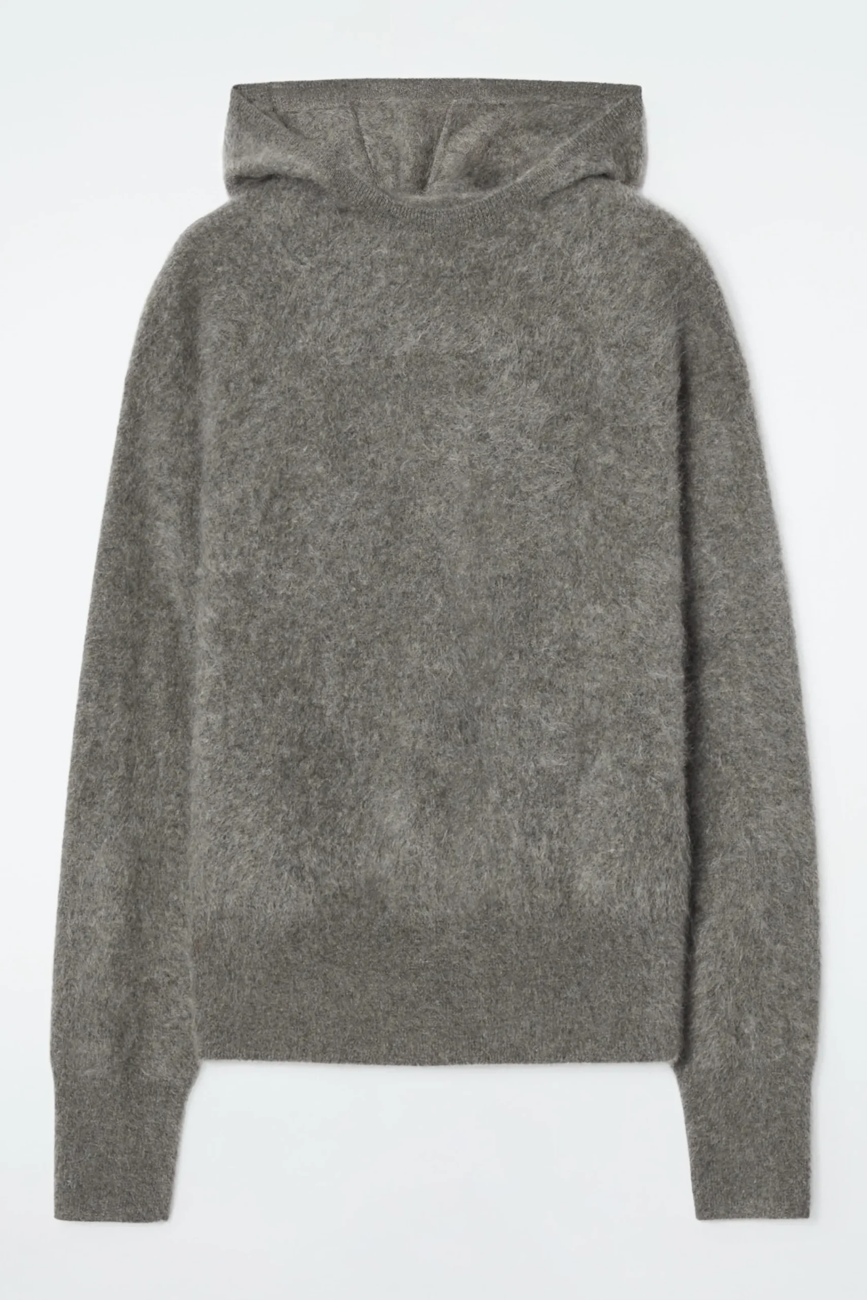 Damen COS Kaschmir | Strickmode*KAPUZENPULLOVER AUS REINEM GEBÜRSTETEM KASCHMIR