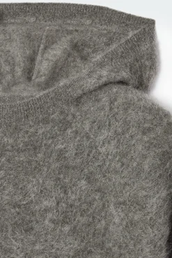Damen COS Kaschmir | Strickmode*KAPUZENPULLOVER AUS REINEM GEBÜRSTETEM KASCHMIR