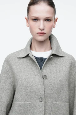 Damen COS Mäntel & Jacken*KASTENFÖRMIGE WOLLJACKE AUS DOUBLEFACE-MATERIAL