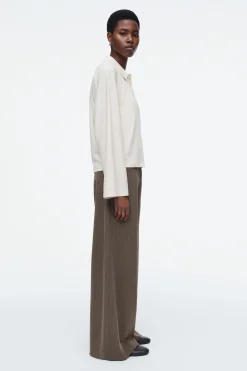Damen COS Oberteile*KASTENFÖRMIGES POLOSHIRT MIT LANGEN ÄRMELN