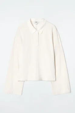 Damen COS Oberteile*KASTENFÖRMIGES POLOSHIRT MIT LANGEN ÄRMELN