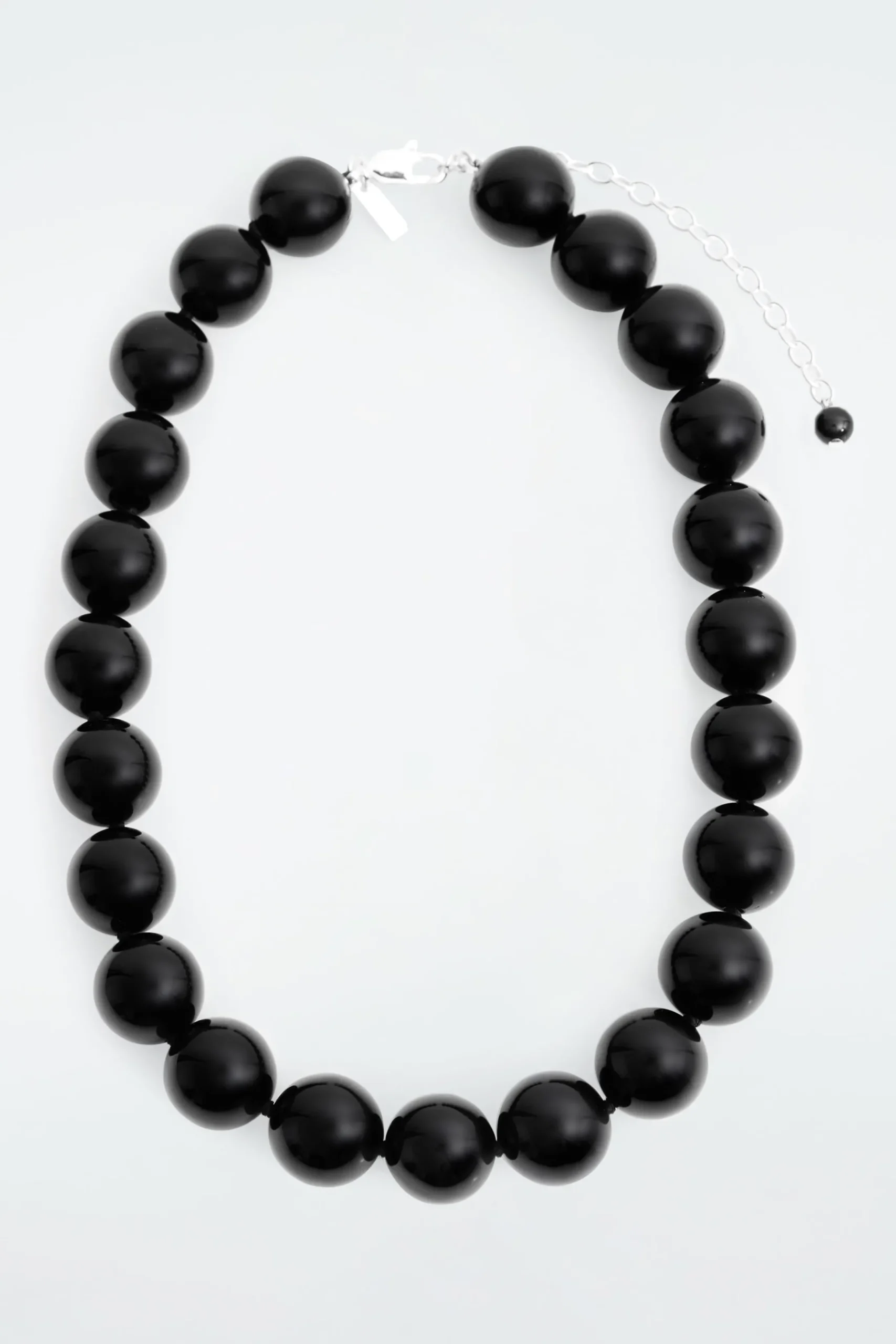 Damen COS Schmuck*KETTE MIT ONYX-PERLEN