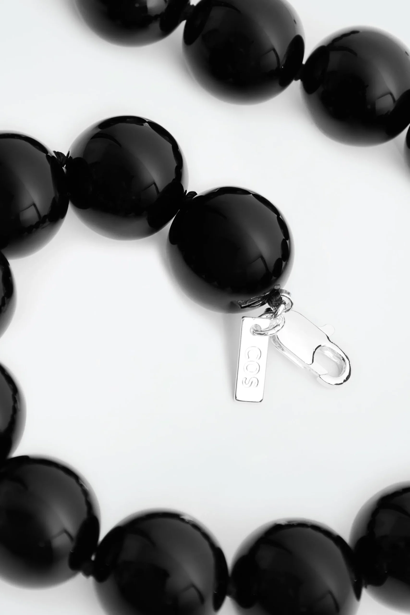 Damen COS Schmuck*KETTE MIT ONYX-PERLEN