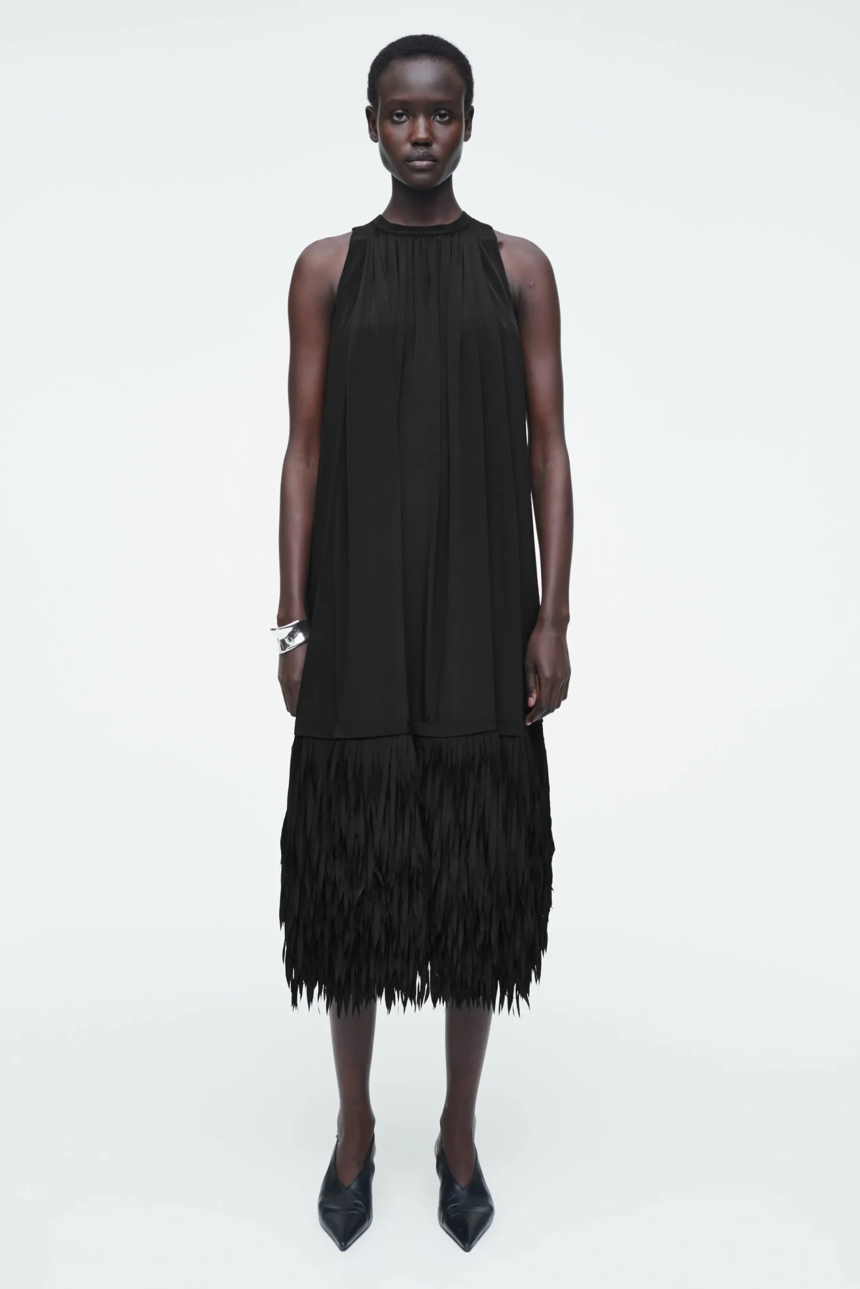 Damen COS Kleider*KLEID MIT FRANSENSAUM