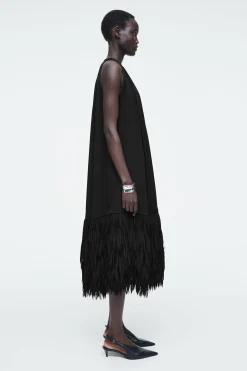 Damen COS Kleider*KLEID MIT FRANSENSAUM