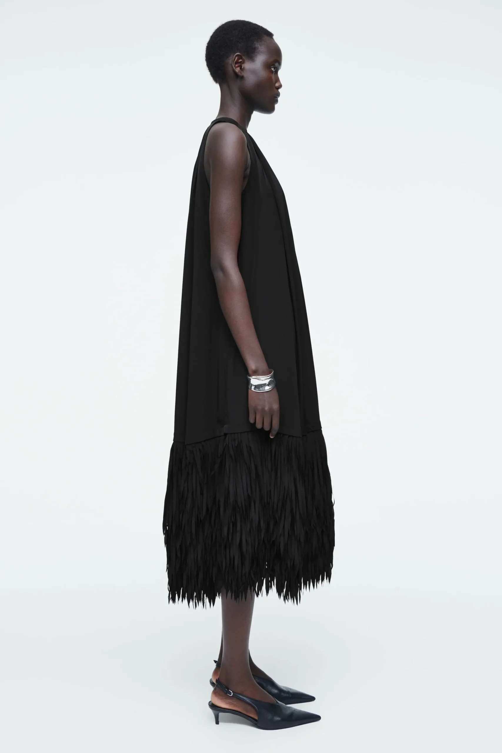 Damen COS Kleider*KLEID MIT FRANSENSAUM