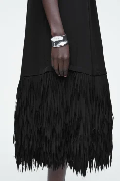 Damen COS Kleider*KLEID MIT FRANSENSAUM