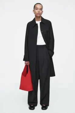 Damen COS Taschen*KLEINE SERIF TOTE BAG - VELOURSLEDER