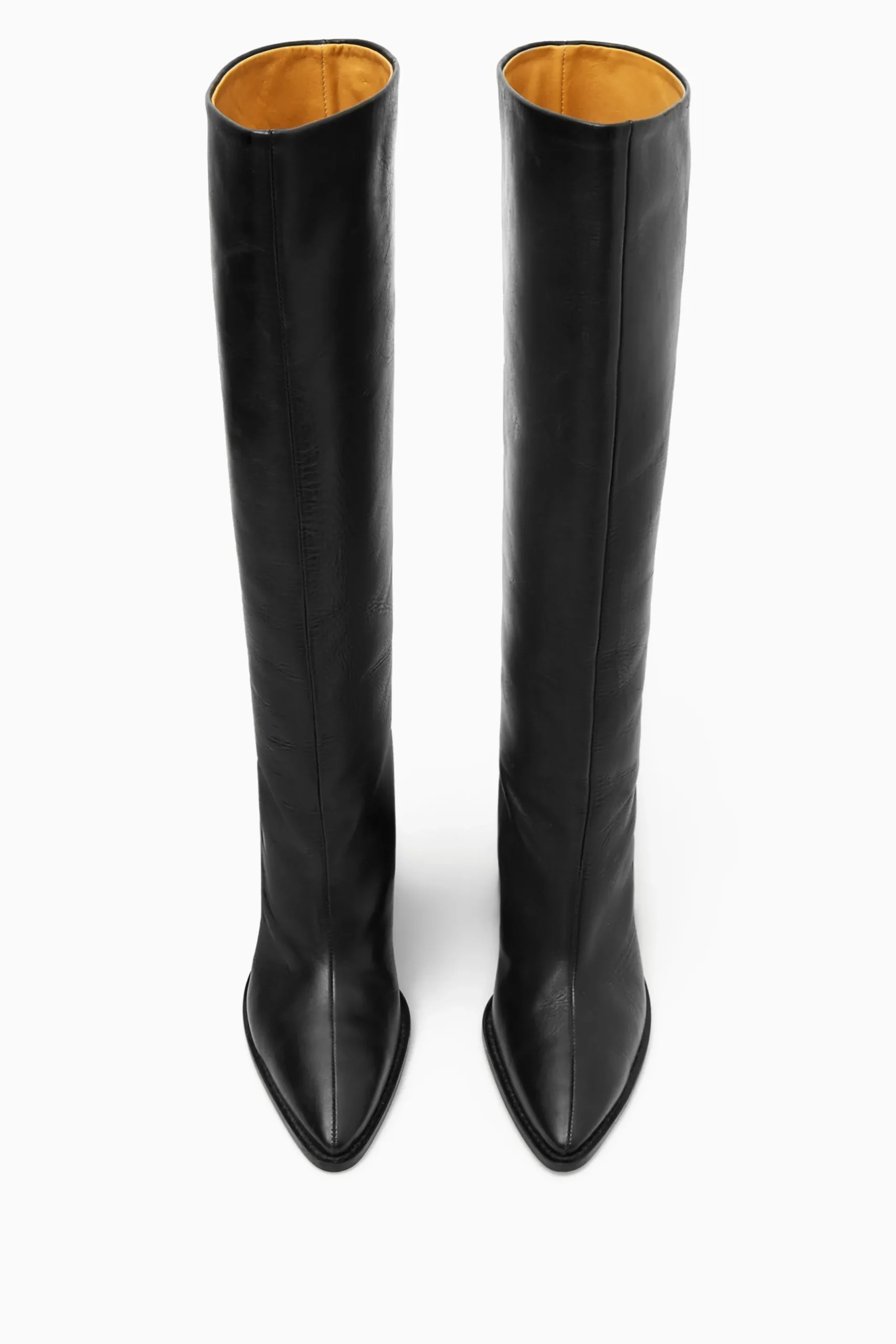 Damen COS Accessoires Aus Leder | Schuhe*KNIEHOHE LEDERSTIEFEL MIT SPITZER ZEHENKAPPE
