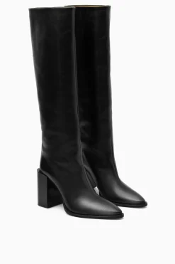 Damen COS Accessoires Aus Leder | Schuhe*KNIEHOHE LEDERSTIEFEL MIT SPITZER ZEHENKAPPE