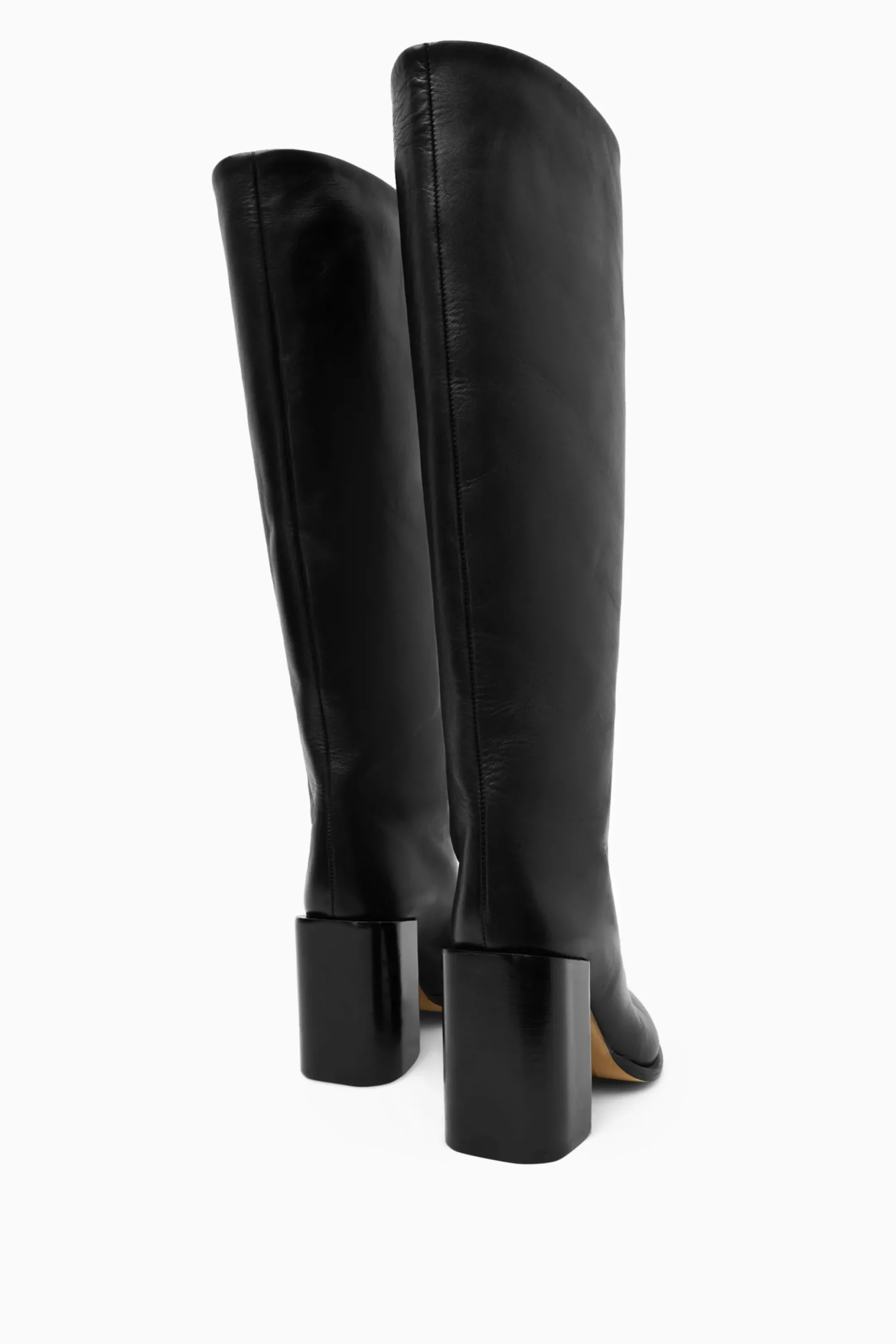 Damen COS Accessoires Aus Leder | Schuhe*KNIEHOHE LEDERSTIEFEL MIT SPITZER ZEHENKAPPE
