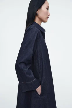 Damen COS Kleider*KURZES HEMDKLEID AUS DENIM IN A-LINIE