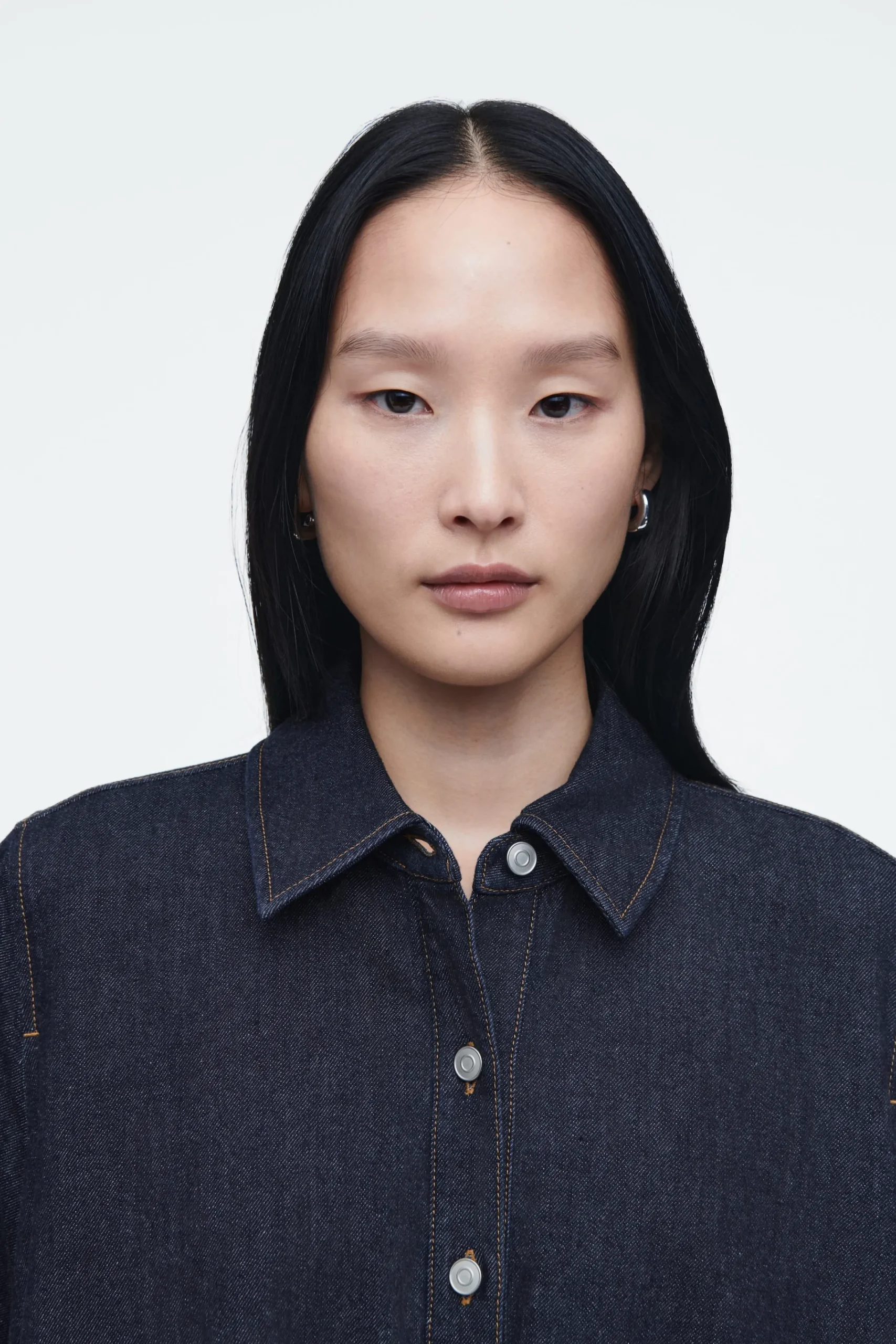 Damen COS Kleider*KURZES HEMDKLEID AUS DENIM IN A-LINIE