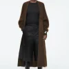Damen COS Strickmode*LANGE STRUKTURIERTE STRICKJACKE AUS MOHAIR-MIX