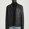 Herren COS Mäntel & Jacken*LEDERJACKE MIT REVERSKRAGEN