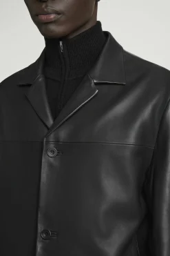 Herren COS Mäntel & Jacken*LEDERJACKE MIT REVERSKRAGEN