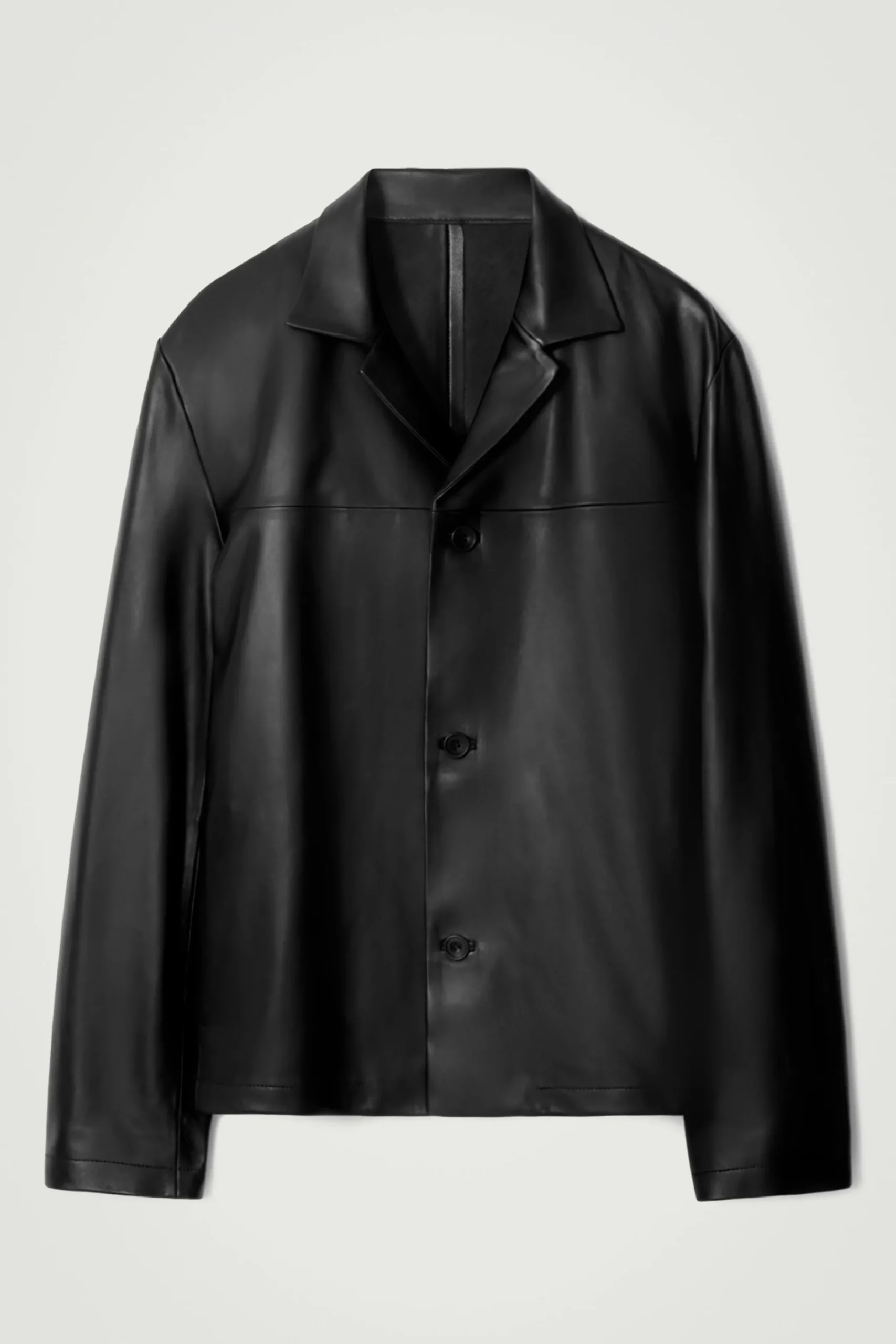 Herren COS Mäntel & Jacken*LEDERJACKE MIT REVERSKRAGEN