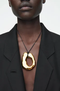 Damen COS Schmuck*LEDERKETTE MIT ANHÄNGER