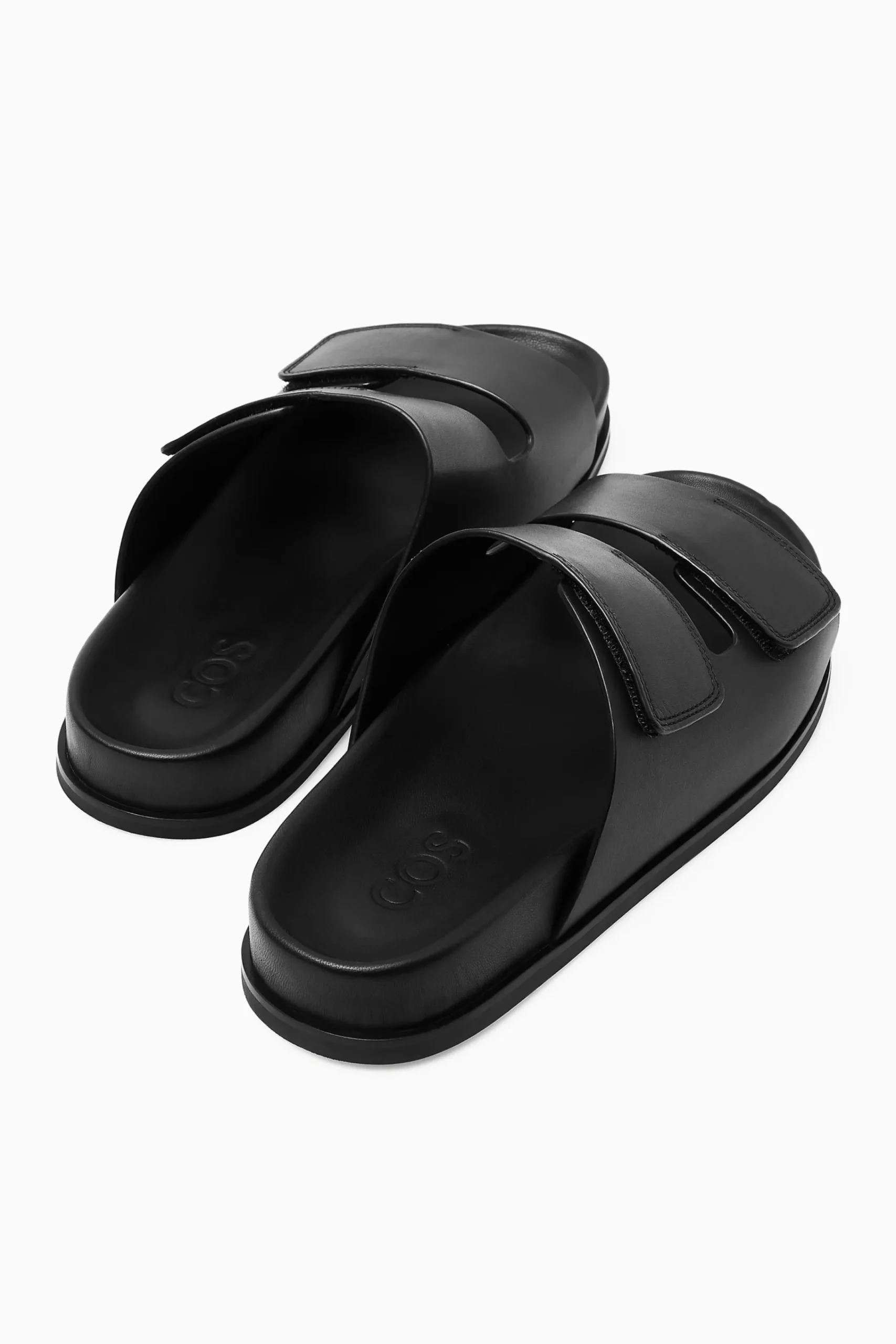Herren COS Schuhe*LEDERPANTOLETTEN MIT BREITEN RIEMEN