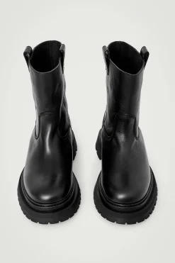 Herren COS Schuhe*LEDERSTIEFEL IM MOTOCROSS-STIL
