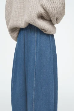 Damen COS Hosen*LEGERE JEANSHOSE MIT KORDELZUGBUND UND BARREL-BEIN