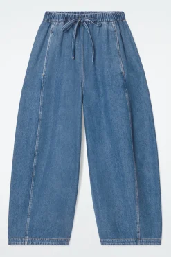 Damen COS Hosen*LEGERE JEANSHOSE MIT KORDELZUGBUND UND BARREL-BEIN